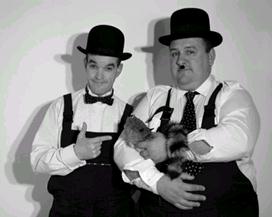 Laurel and Hardy Lookalike