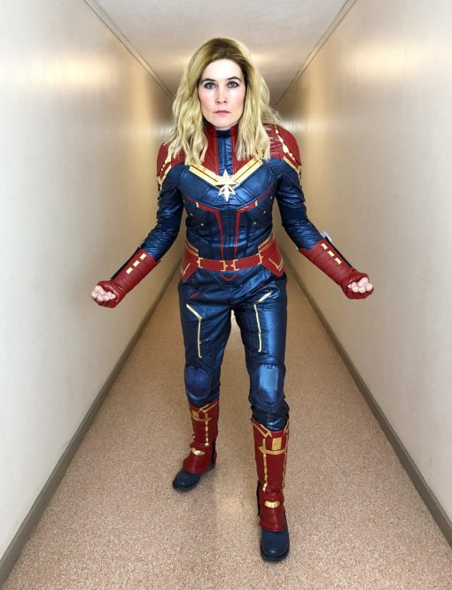 Captain Marvel Lookalike